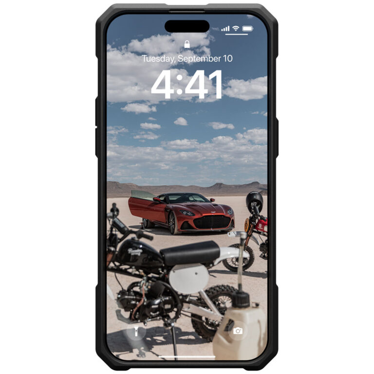 UAG Monarch Pro Backcover Apple iPhone 15 Pro Max - Kevlar Black - Afbeelding 9