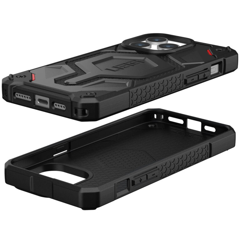UAG Monarch Pro Backcover Apple iPhone 15 Pro Max - Kevlar Black - Afbeelding 8