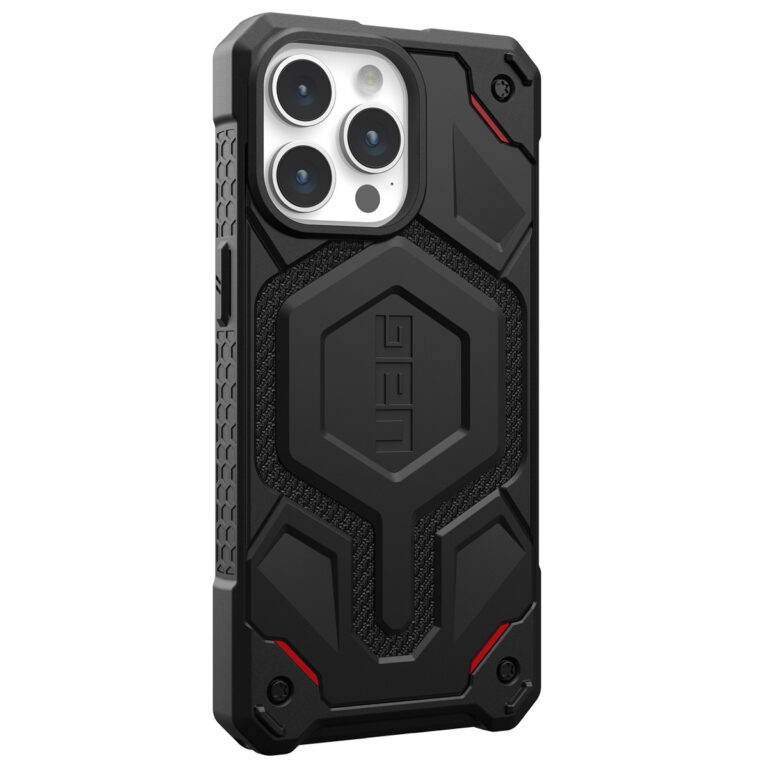 UAG Monarch Pro Backcover Apple iPhone 15 Pro Max - Kevlar Black - Afbeelding 3