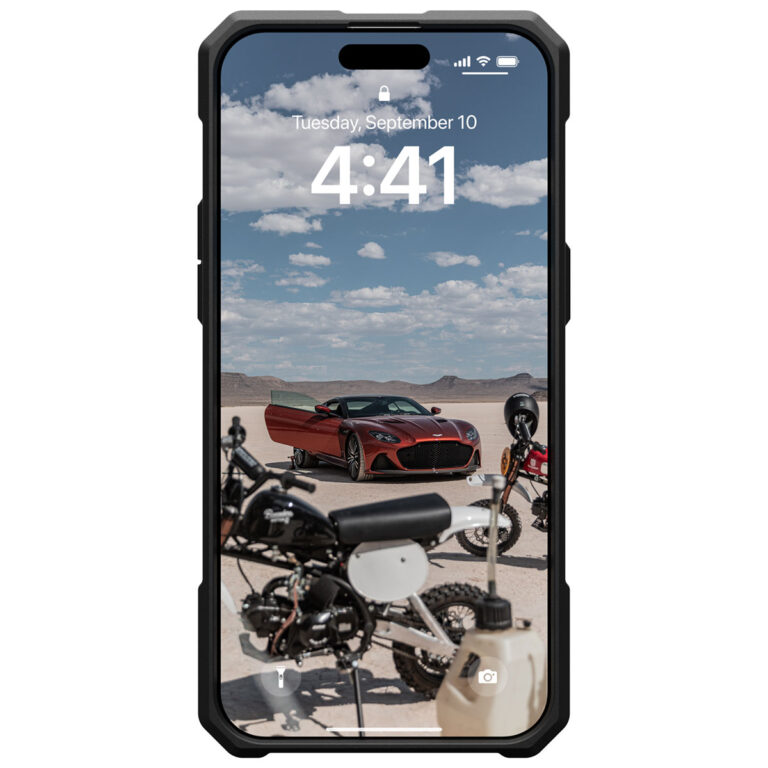 UAG Monarch Pro Backcover Apple iPhone 15 Pro Max - Kevlar Element Green - Afbeelding 8