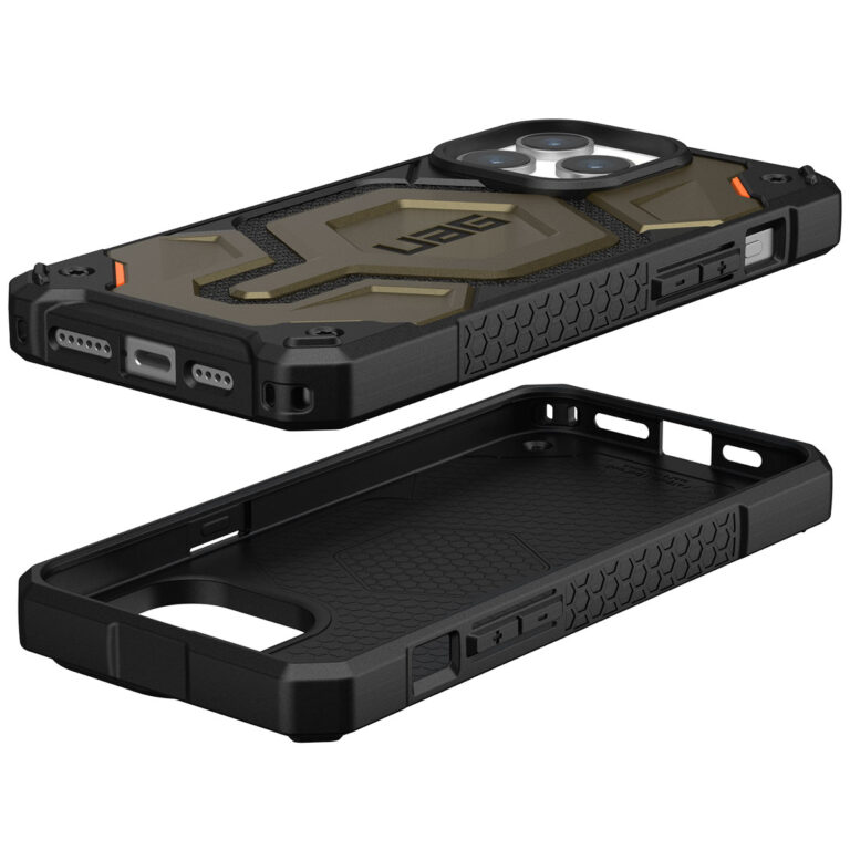 UAG Monarch Pro Backcover Apple iPhone 15 Pro Max - Kevlar Element Green - Afbeelding 6