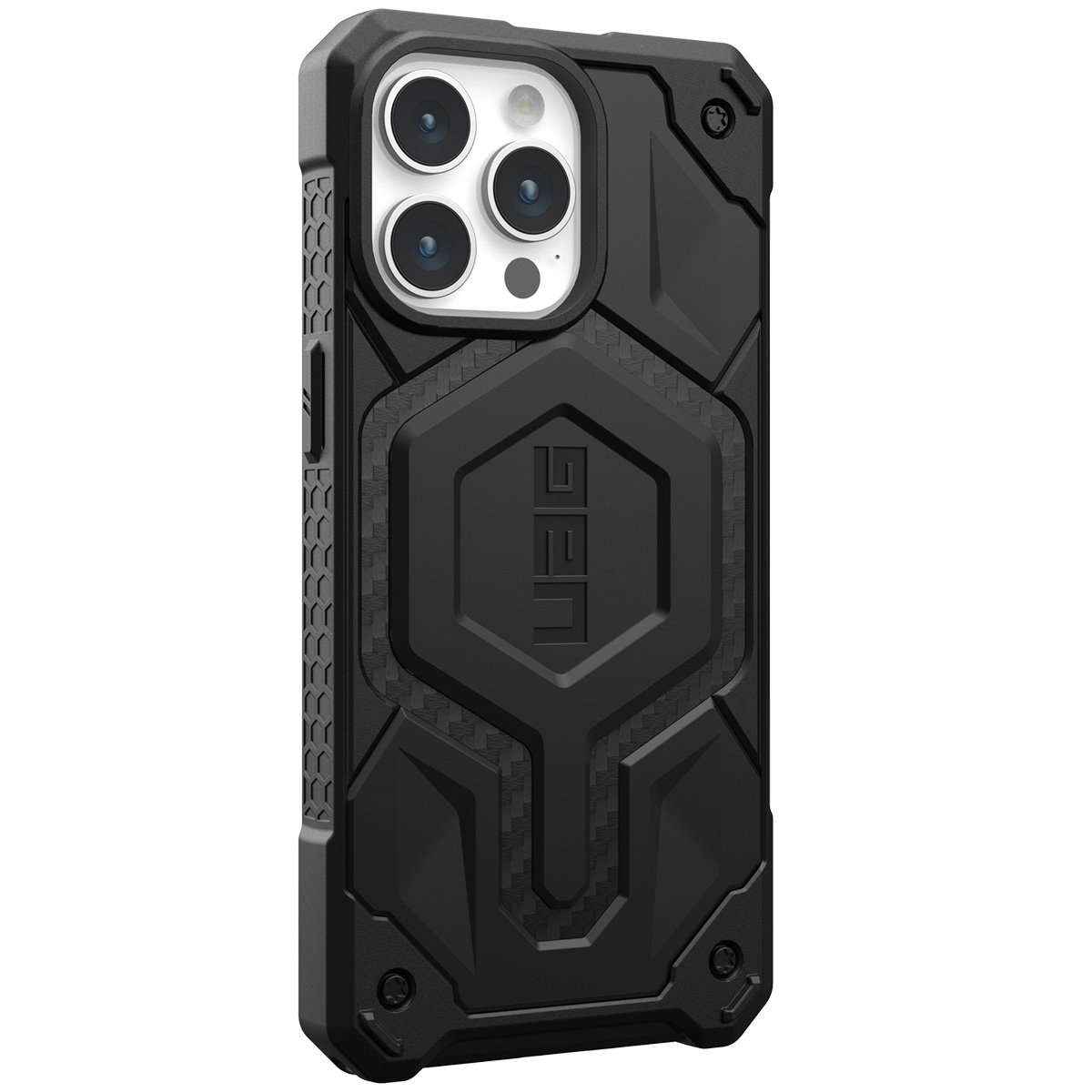 UAG Monarch Pro Backcover Apple iPhone 15 Pro Max - Carbon Fiber - Afbeelding 3