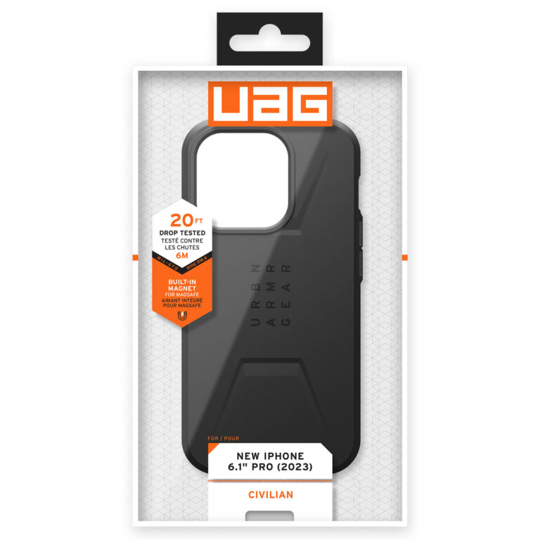 UAG Civilian Backcover MagSafe Apple iPhone 15 Pro - Zwart - Afbeelding 3