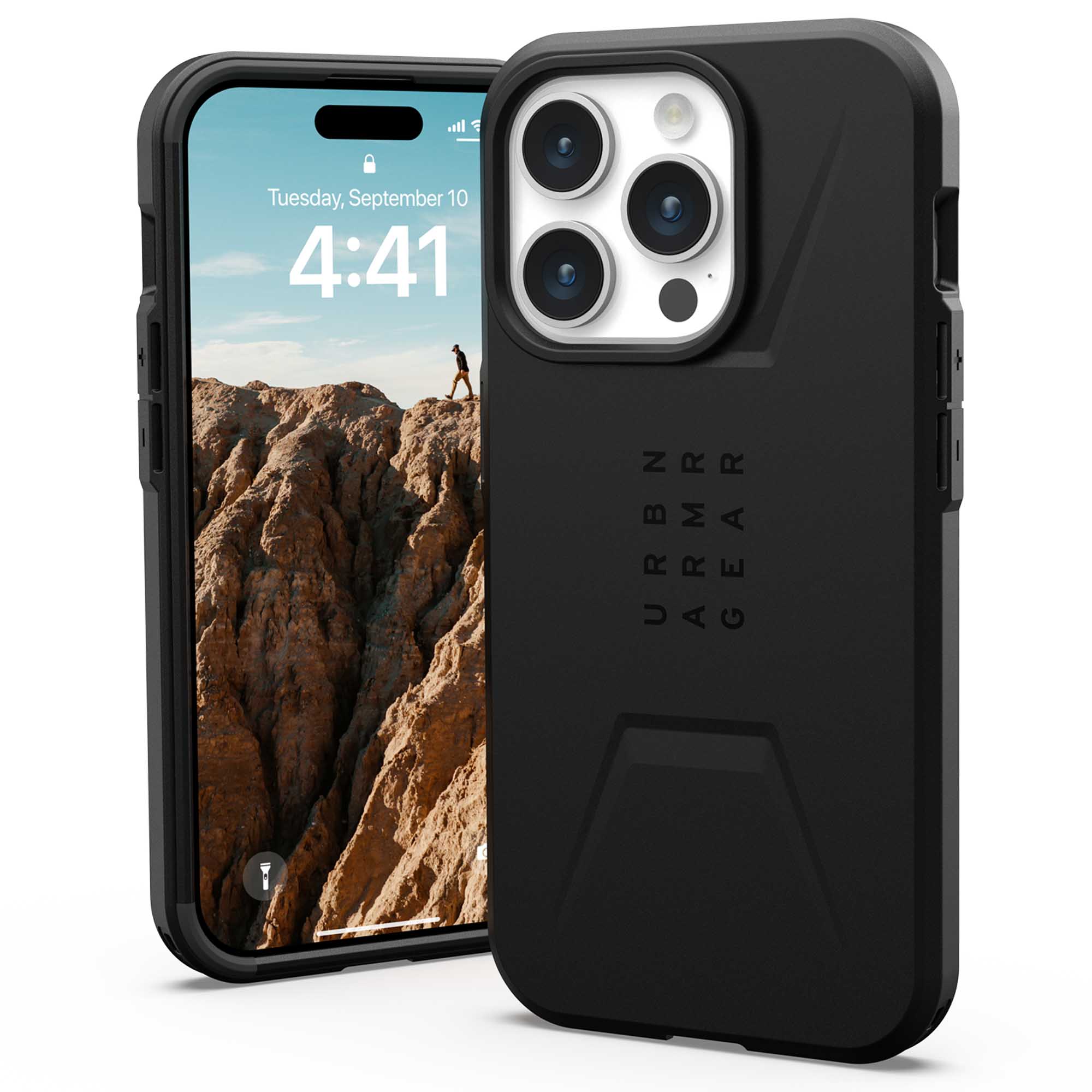 UAG Civilian Backcover MagSafe Apple iPhone 15 Pro – Zwart