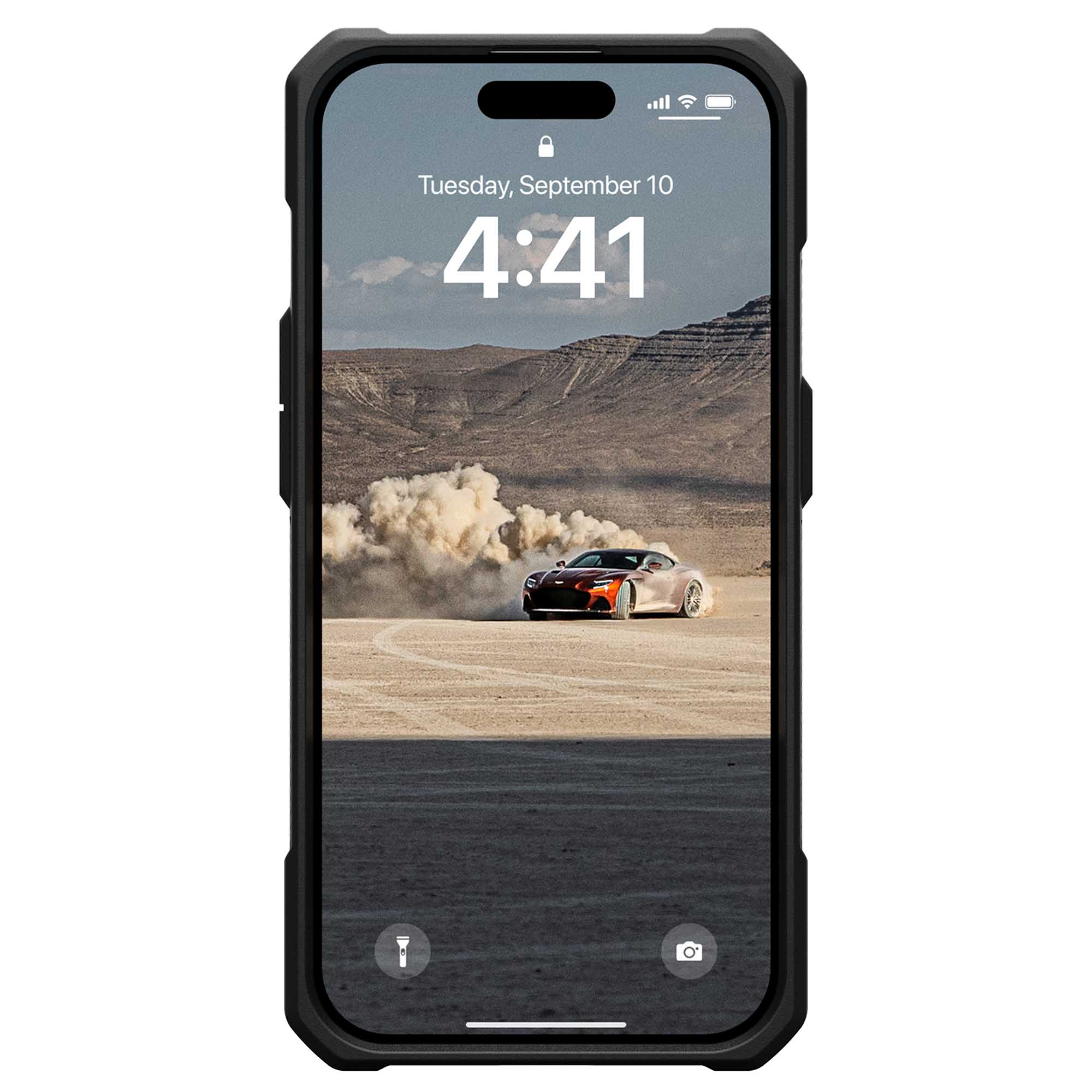 UAG Monarch Backcover Apple iPhone 15 Pro - Kevlar Black - Afbeelding 5