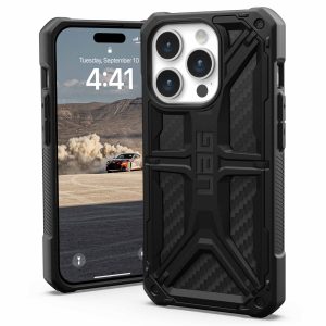 UAG Monarch Backcover Apple iPhone 15 Pro - Carbon Fiber