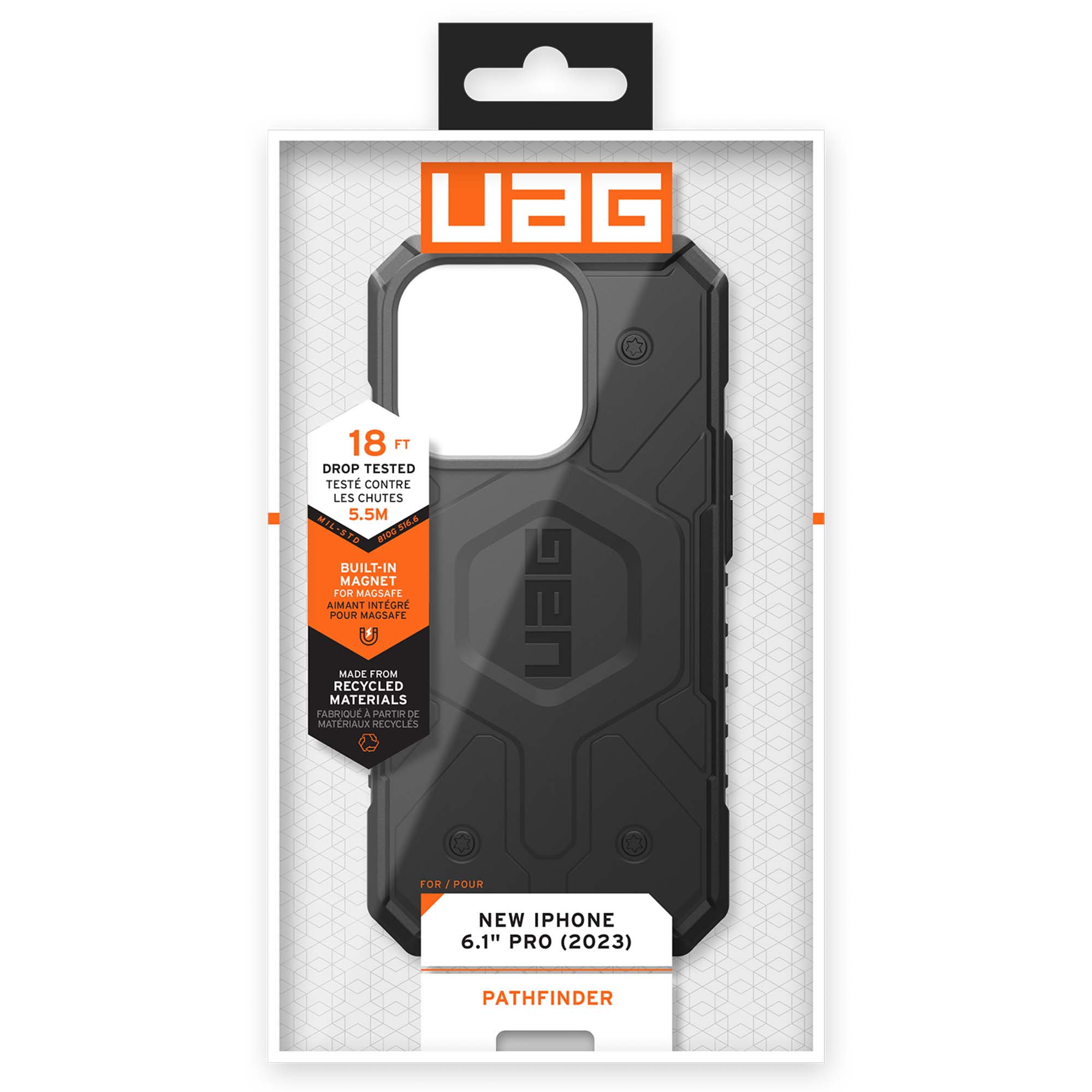 UAG Pathfinder Backcover MagSafe Apple iPhone 15 Pro - Zwart