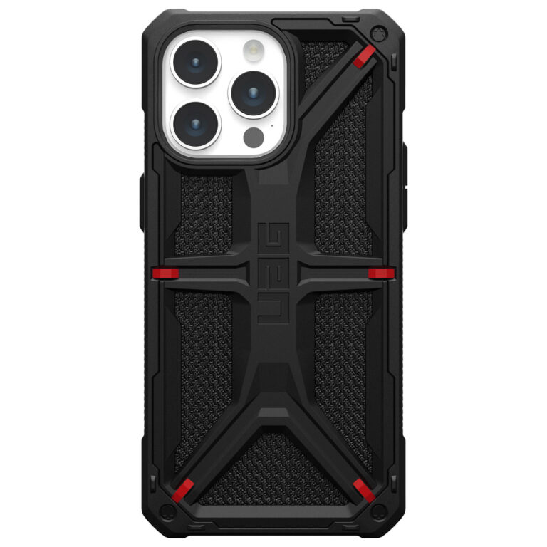 UAG Monarch Backcover Apple iPhone 15 Pro Max - Kevlar Black - Afbeelding 8