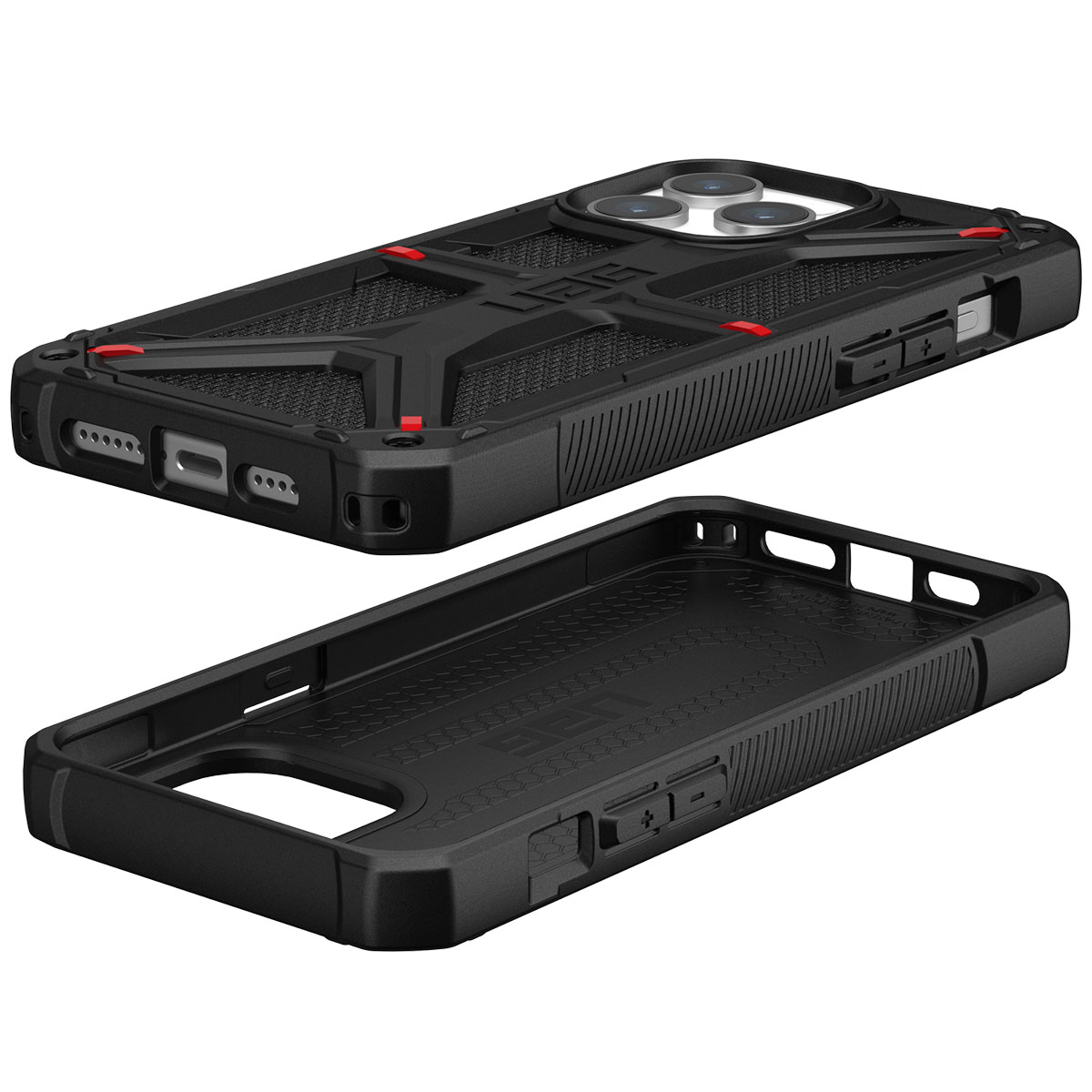 UAG Monarch Backcover Apple iPhone 15 Pro Max - Kevlar Black - Afbeelding 6