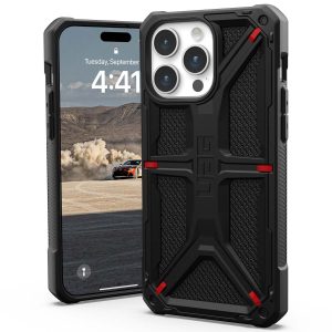 UAG Monarch Backcover Apple iPhone 15 Pro Max - Kevlar Black