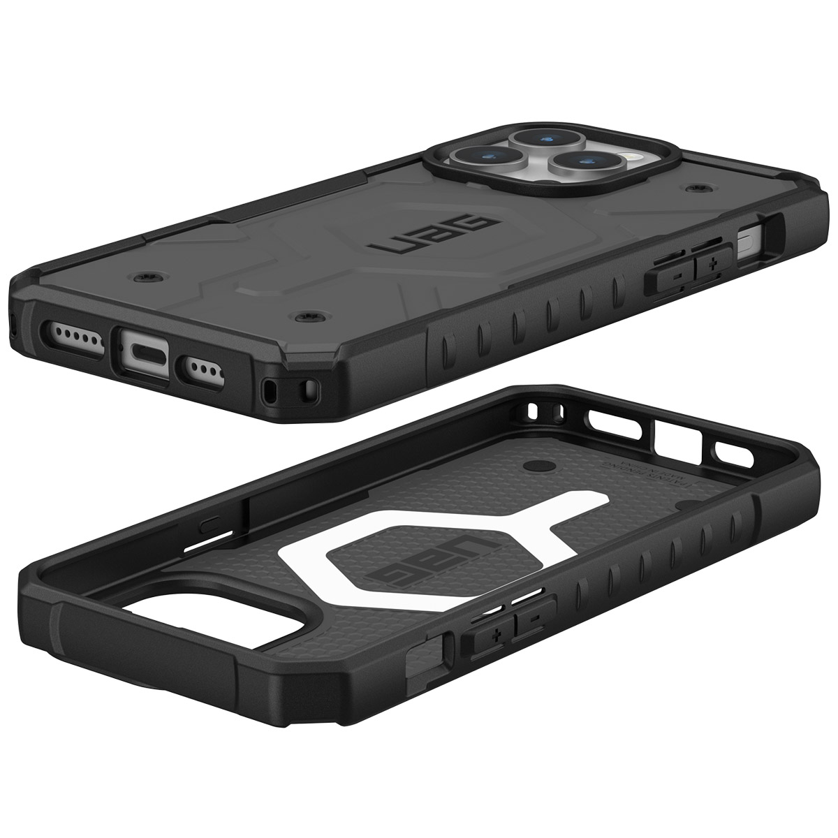 UAG Pathfinder Backcover MagSafe Apple iPhone 15 Pro Max - Zilver - Afbeelding 8