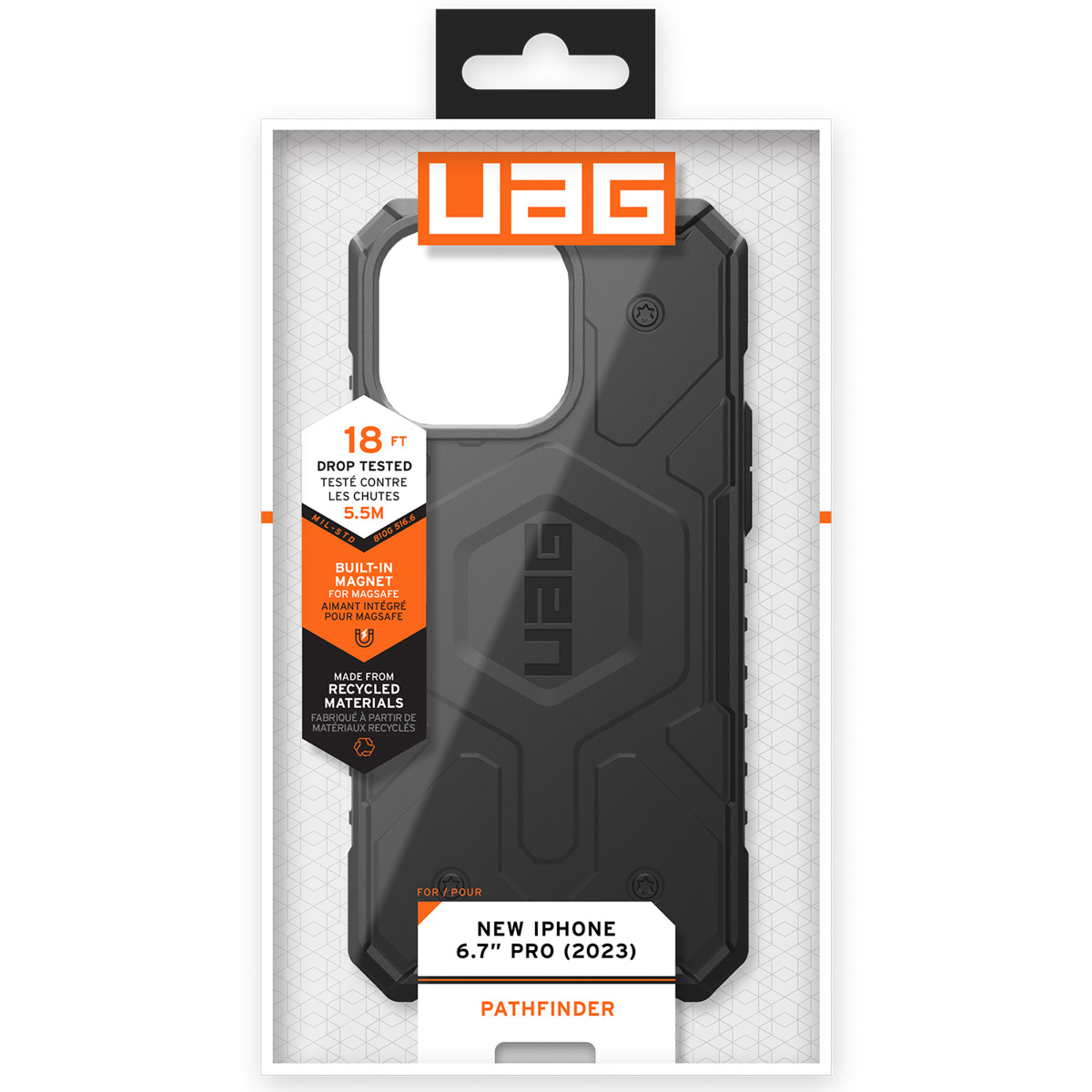 UAG Pathfinder Backcover MagSafe Apple iPhone 15 Pro Max - Zwart - Afbeelding 2
