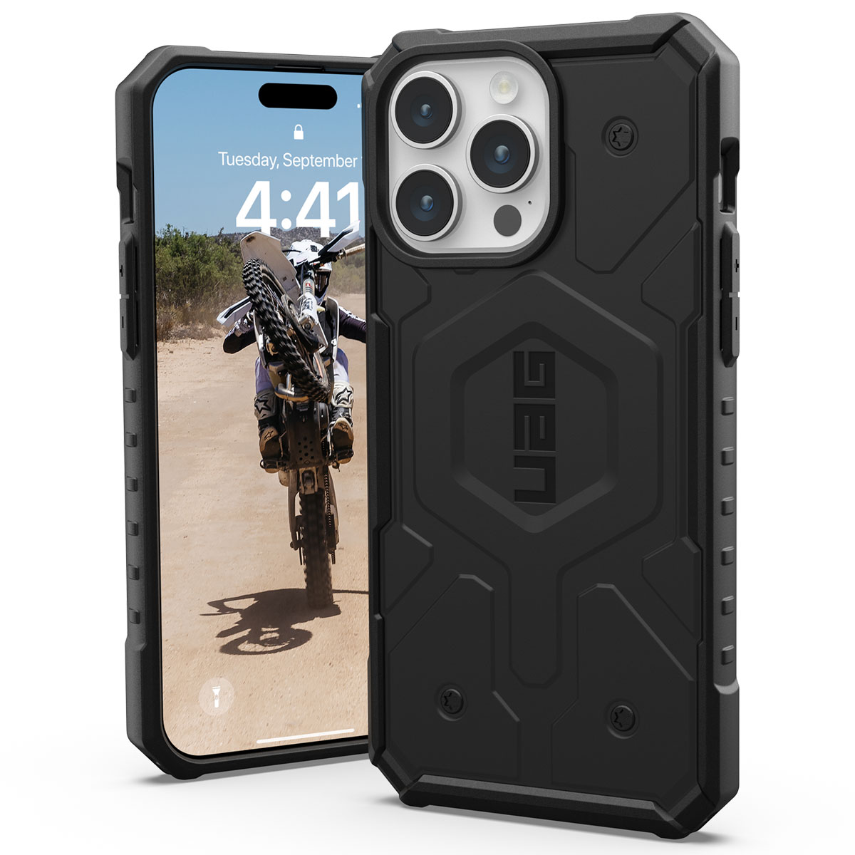 UAG Pathfinder Backcover MagSafe Apple iPhone 15 Pro Max – Zwart