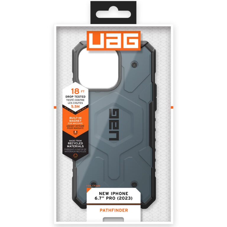 UAG Pathfinder Backcover MagSafe Apple iPhone 15 Pro Max - Cloud Blue - Afbeelding 2