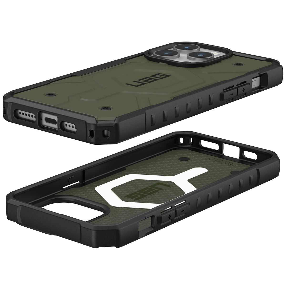 UAG Pathfinder Backcover MagSafe Apple iPhone 15 Pro Max - Olive Drab - Afbeelding 6