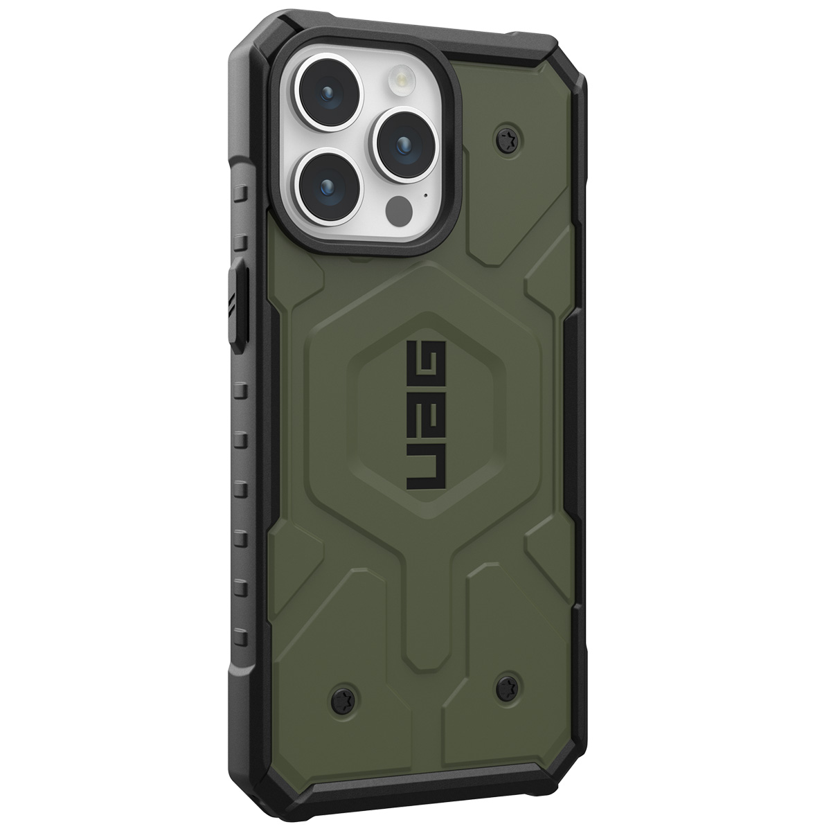 UAG Pathfinder Backcover MagSafe Apple iPhone 15 Pro Max - Olive Drab - Afbeelding 3