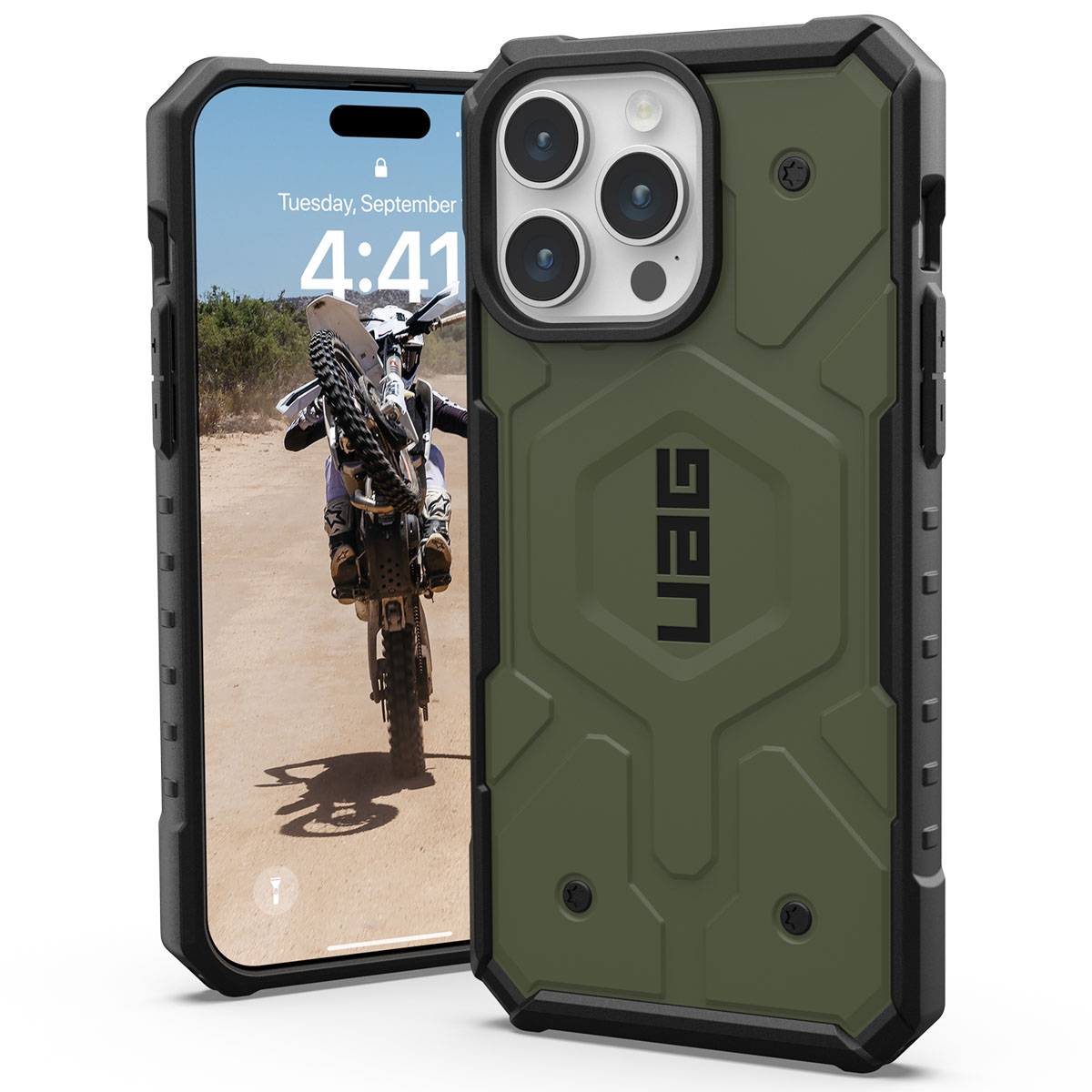 UAG Pathfinder Backcover MagSafe Apple iPhone 15 Pro Max – Olive Drab