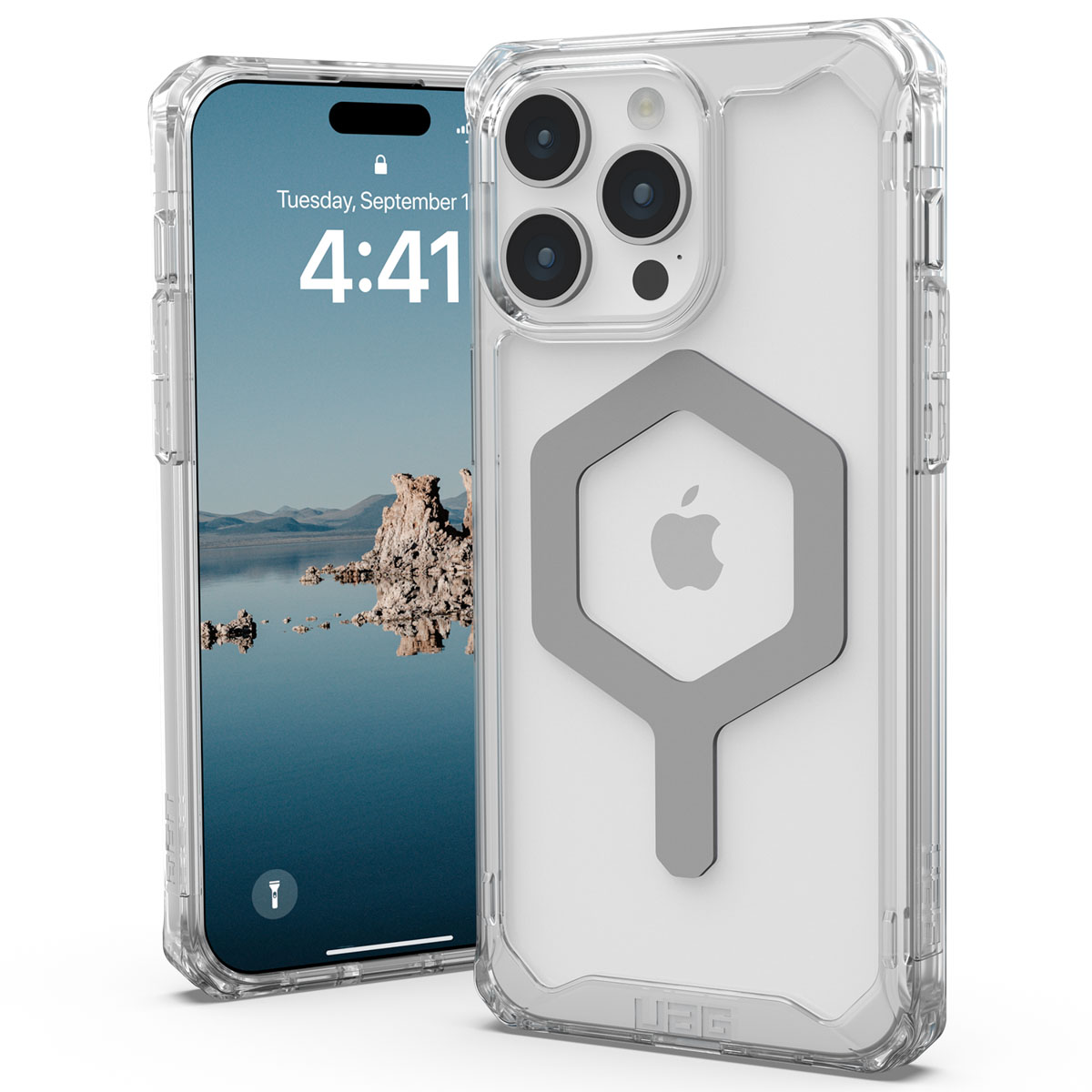 UAG Plyo Backcover MagSafe Apple iPhone 15 Pro Max - Ice Clear - Afbeelding 10