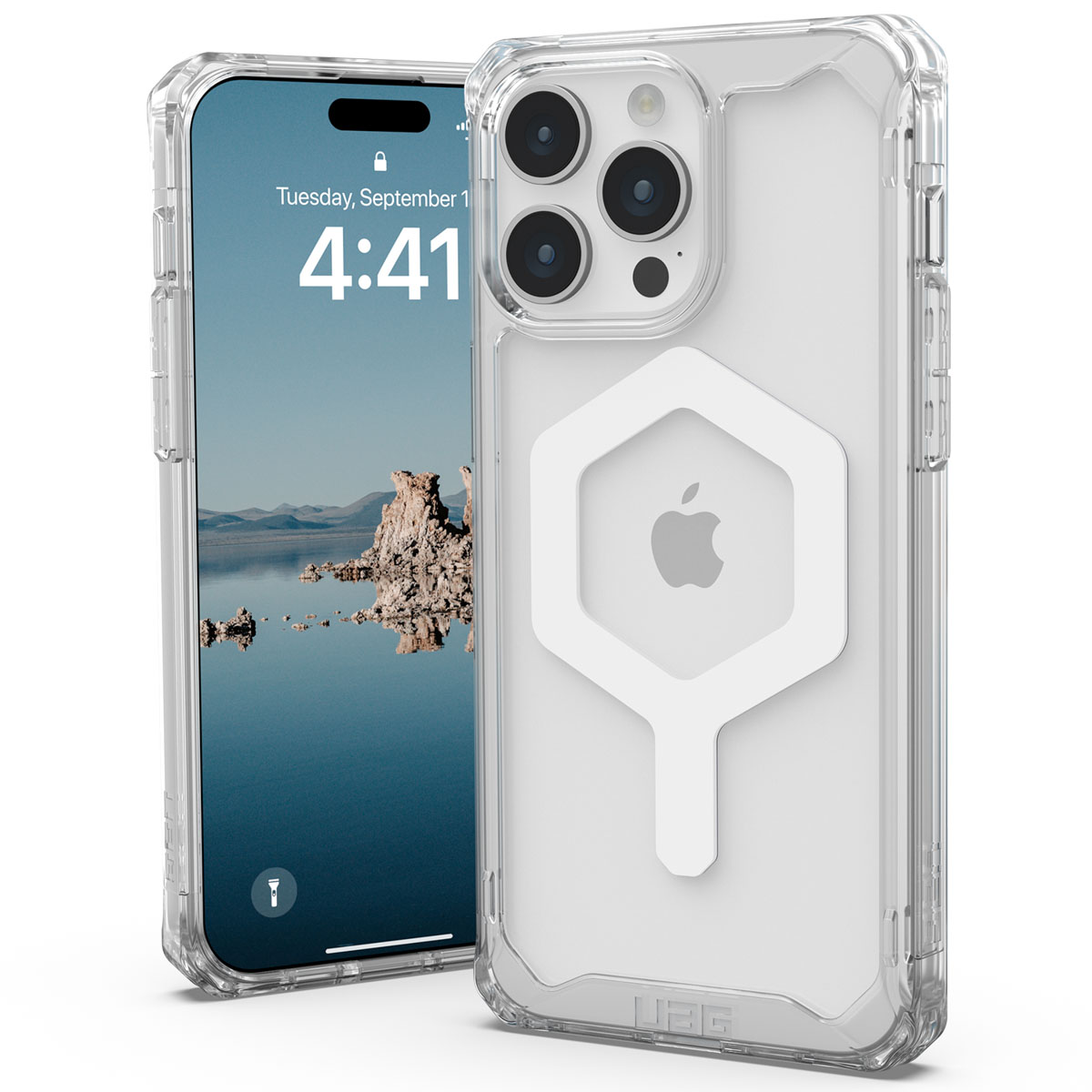 UAG Plyo Backcover MagSafe Apple iPhone 15 Pro Max - Ice Clear - Afbeelding 10