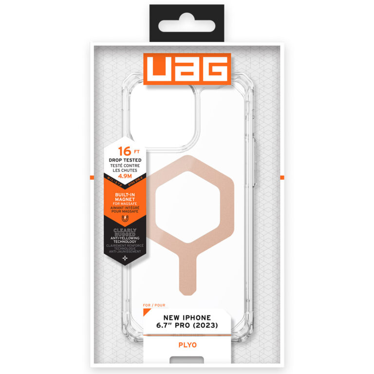 UAG Plyo Backcover Magsafe Apple iPhone 15 Pro Max - Ice / Rosé Goud - Afbeelding 10