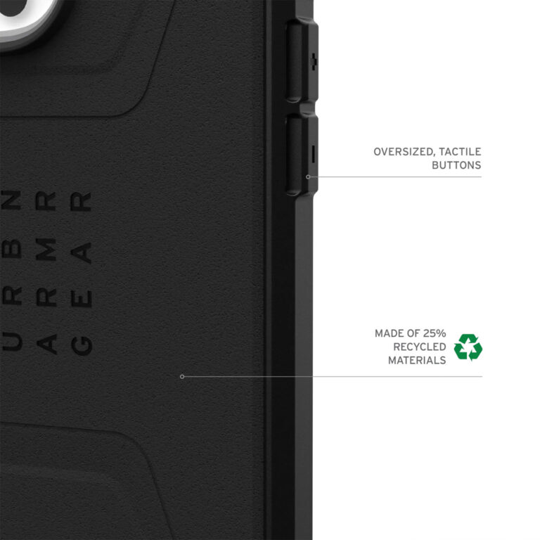 UAG Civilian Backcover MagSafe Apple iPhone 16 Pro - Black - Afbeelding 2