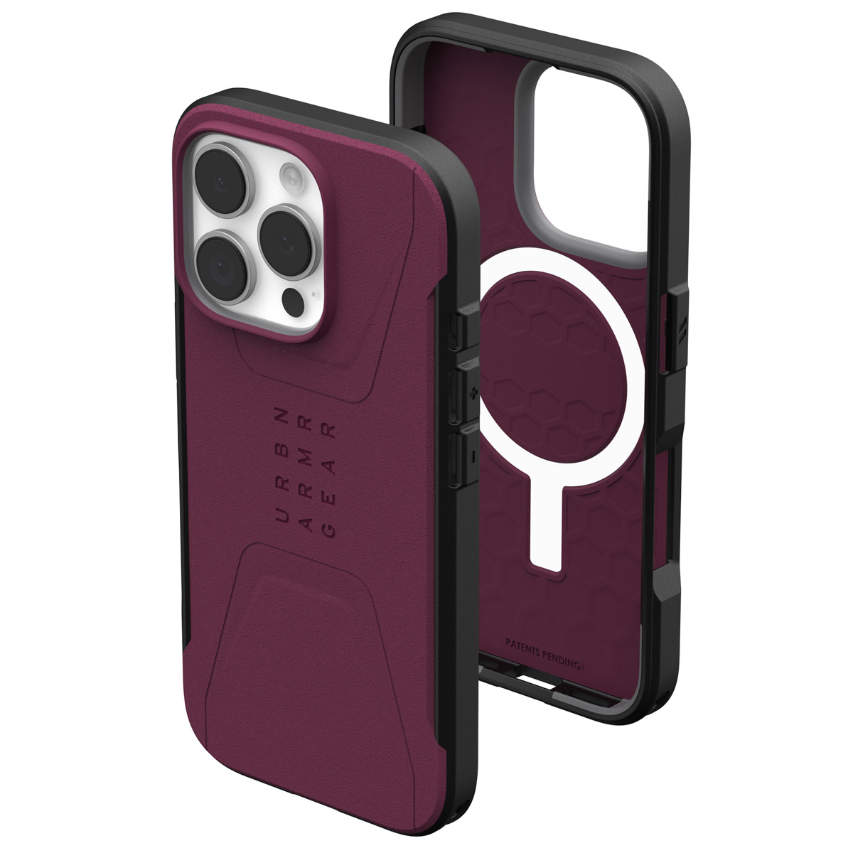 UAG Civilian Backcover MagSafe Apple iPhone 16 Pro - Bordeaux - Afbeelding 6