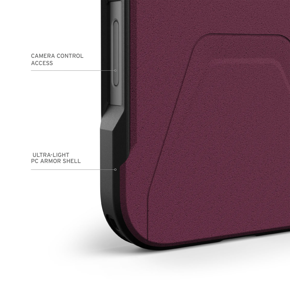 UAG Civilian Backcover MagSafe Apple iPhone 16 Pro - Bordeaux - Afbeelding 8