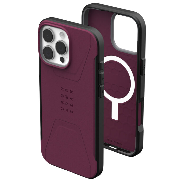 UAG Civilian Backcover MagSafe Apple iPhone 16 Pro Max - Bordeaux - Afbeelding 10