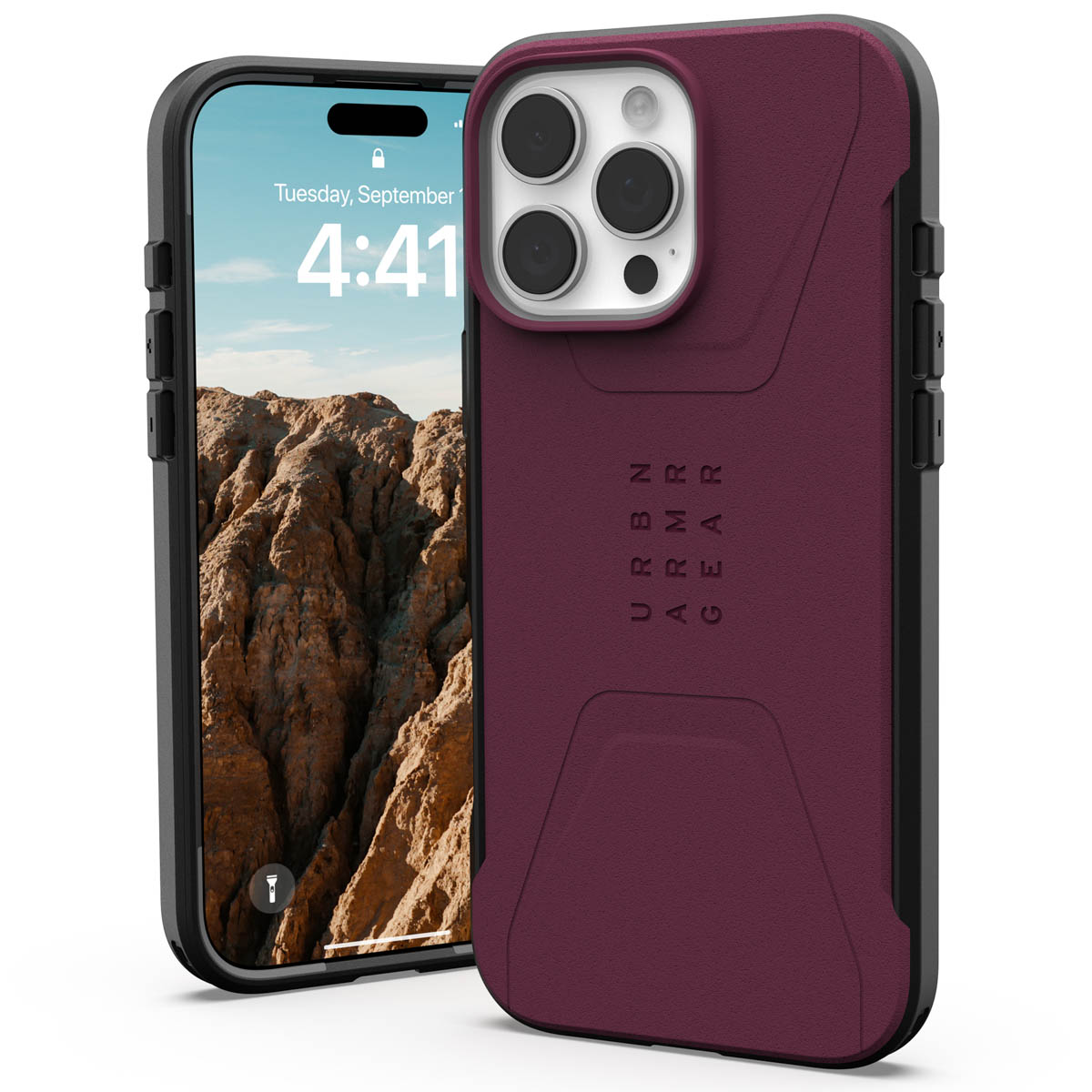 UAG Civilian Backcover MagSafe Apple iPhone 16 Pro Max – Bordeaux