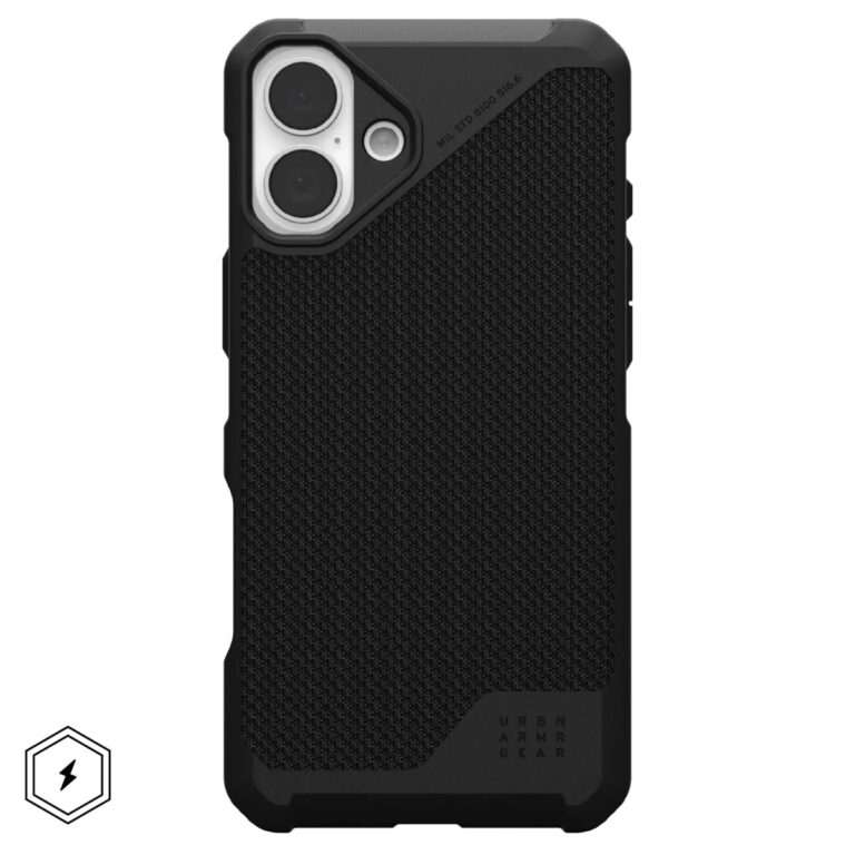 UAG Metropolis LT MagSafe Backcover Apple iPhone 16 Plus - Kevlar Black - Afbeelding 6