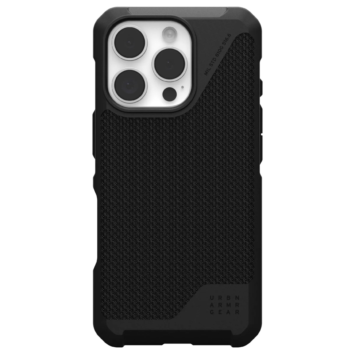 UAG Metropolis LT MagSafe Backcover Apple iPhone 16 Pro - Kevlar Black - Afbeelding 4