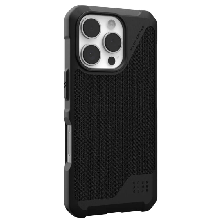 UAG Metropolis LT MagSafe Backcover Apple iPhone 16 Pro - Kevlar Black - Afbeelding 4