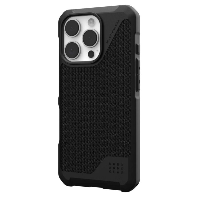 UAG Metropolis LT MagSafe Backcover Apple iPhone 16 Pro - Kevlar Black - Afbeelding 5