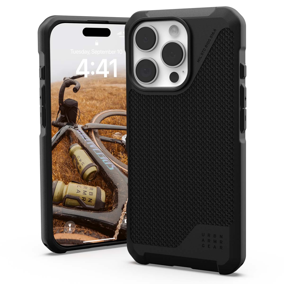 UAG Metropolis LT MagSafe Backcover Apple iPhone 16 Pro – Kevlar Black