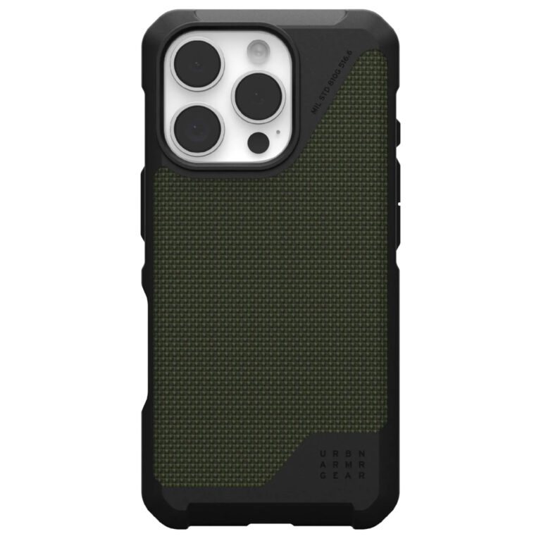 UAG Metropolis LT MagSafe Backcover Apple iPhone 16 Pro - Kevlar Olive - Afbeelding 7