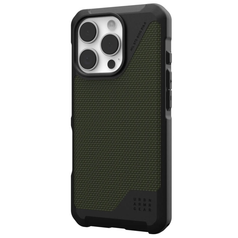 UAG Metropolis LT MagSafe Backcover Apple iPhone 16 Pro - Kevlar Olive - Afbeelding 3