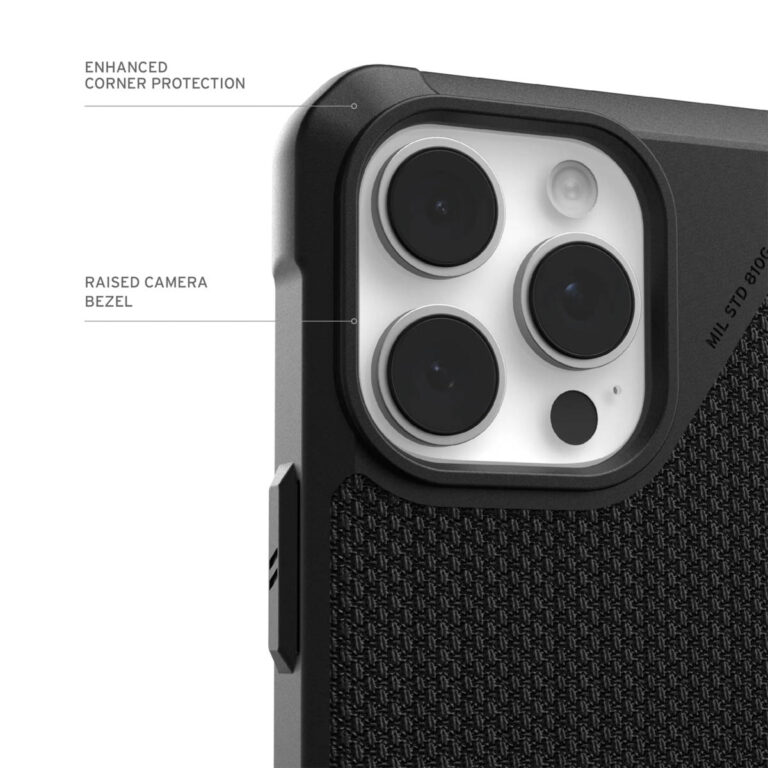 UAG Metropolis LT MagSafe Backcover Apple iPhone 16 Pro Max - Kevlar Black - Afbeelding 3