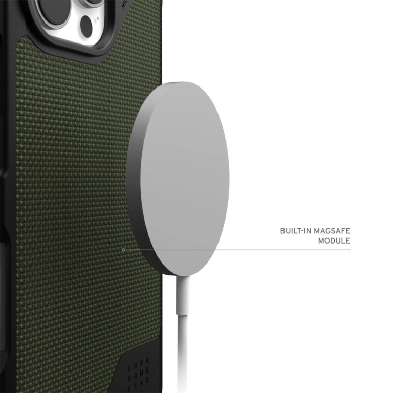 UAG Metropolis LT MagSafe Backcover Apple iPhone 16 Pro Max - Kevlar Olive - Afbeelding 9