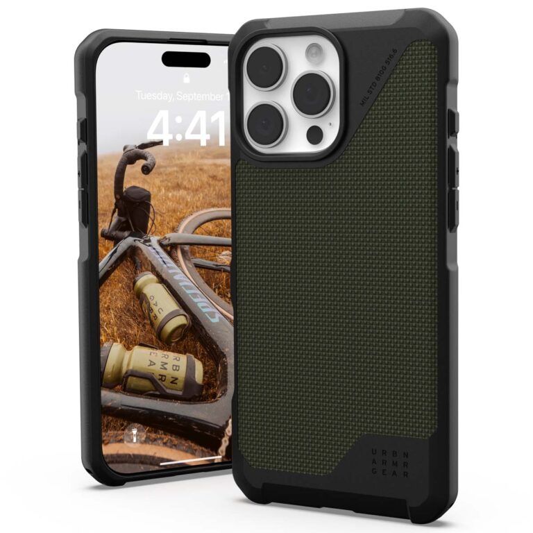 UAG Metropolis LT MagSafe Backcover Apple iPhone 16 Pro Max - Kevlar Olive - Afbeelding 10