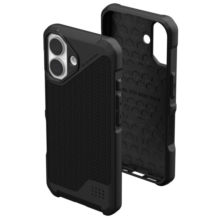 UAG Metropolis LT MagSafe Backcover Apple iPhone 16 - Kevlar Black - Afbeelding 10