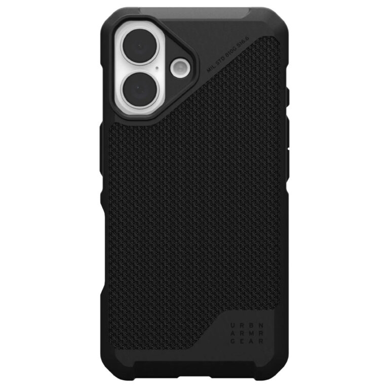 UAG Metropolis LT MagSafe Backcover Apple iPhone 16 - Kevlar Black - Afbeelding 5