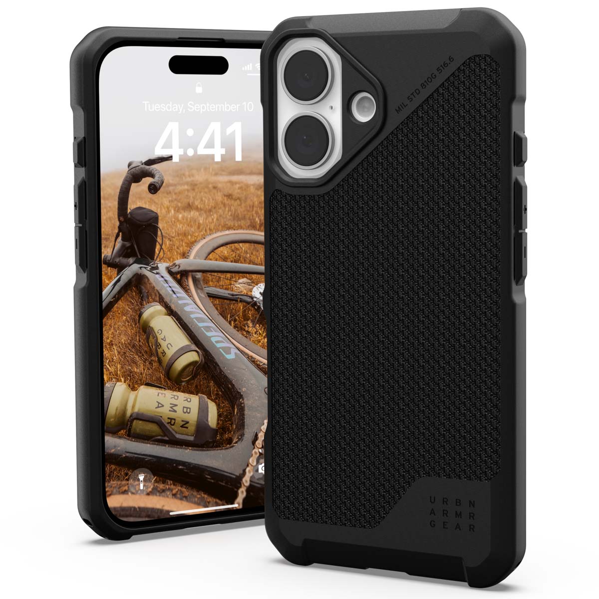 UAG Metropolis LT MagSafe Backcover Apple iPhone 16 – Kevlar Black