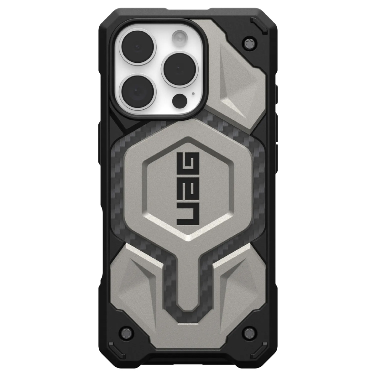 UAG Monarch Pro Backcover Apple iPhone 16 Pro - Titanium - Afbeelding 4