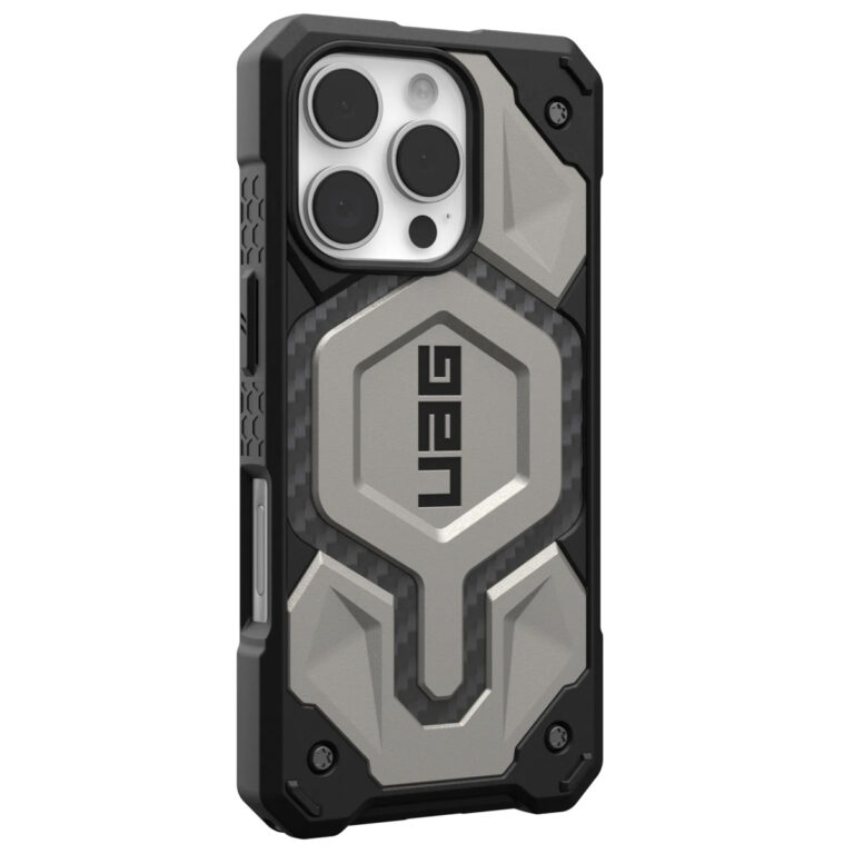UAG Monarch Pro Backcover Apple iPhone 16 Pro - Titanium - Afbeelding 6