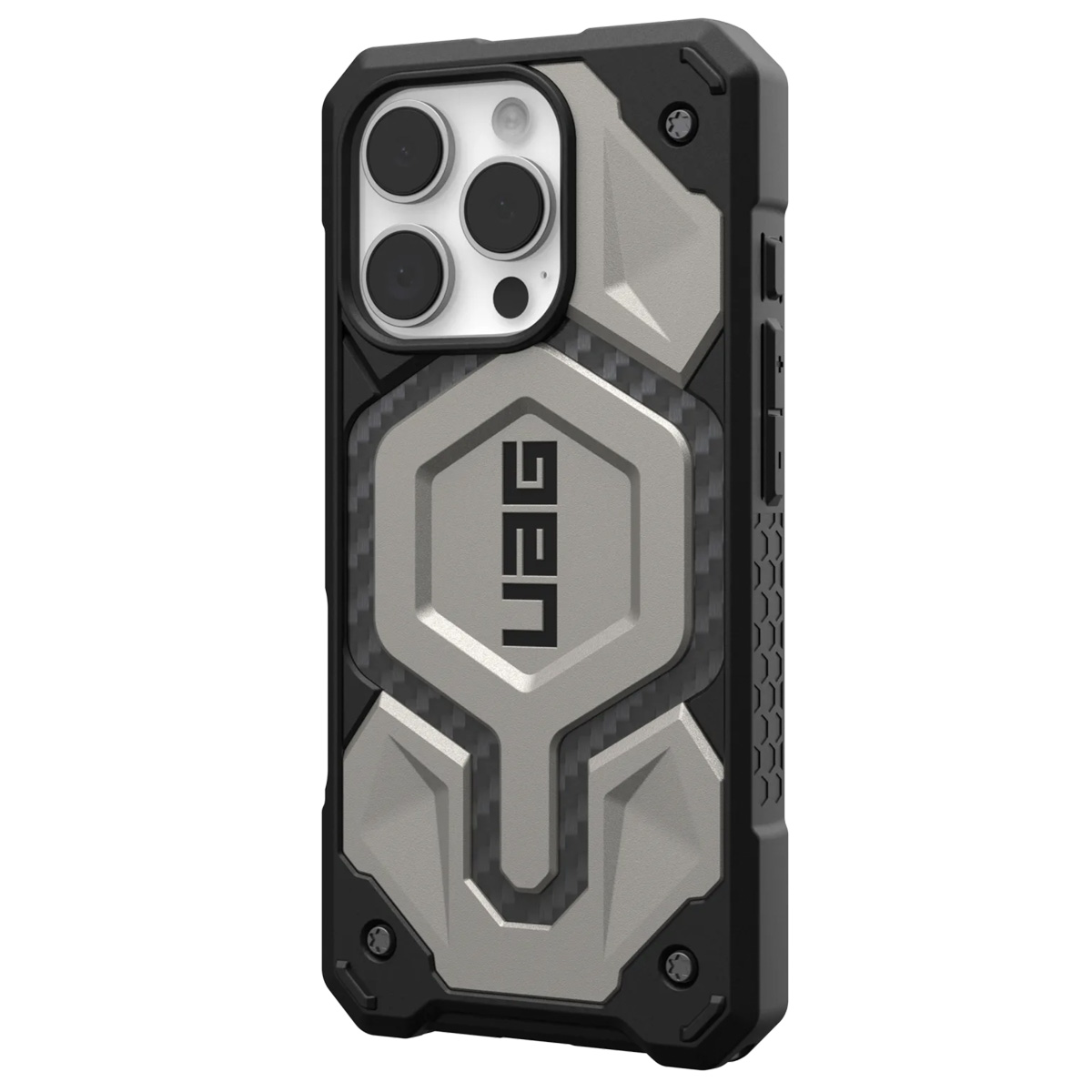 UAG Monarch Pro Backcover Apple iPhone 16 Pro - Titanium - Afbeelding 2