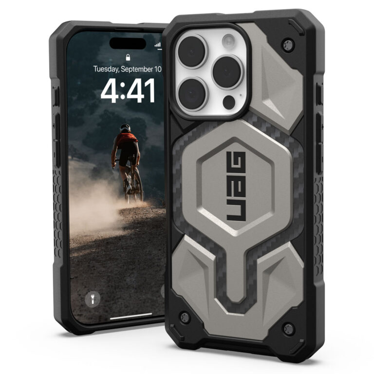 UAG Monarch Pro Backcover Apple iPhone 16 Pro - Titanium - Afbeelding 2