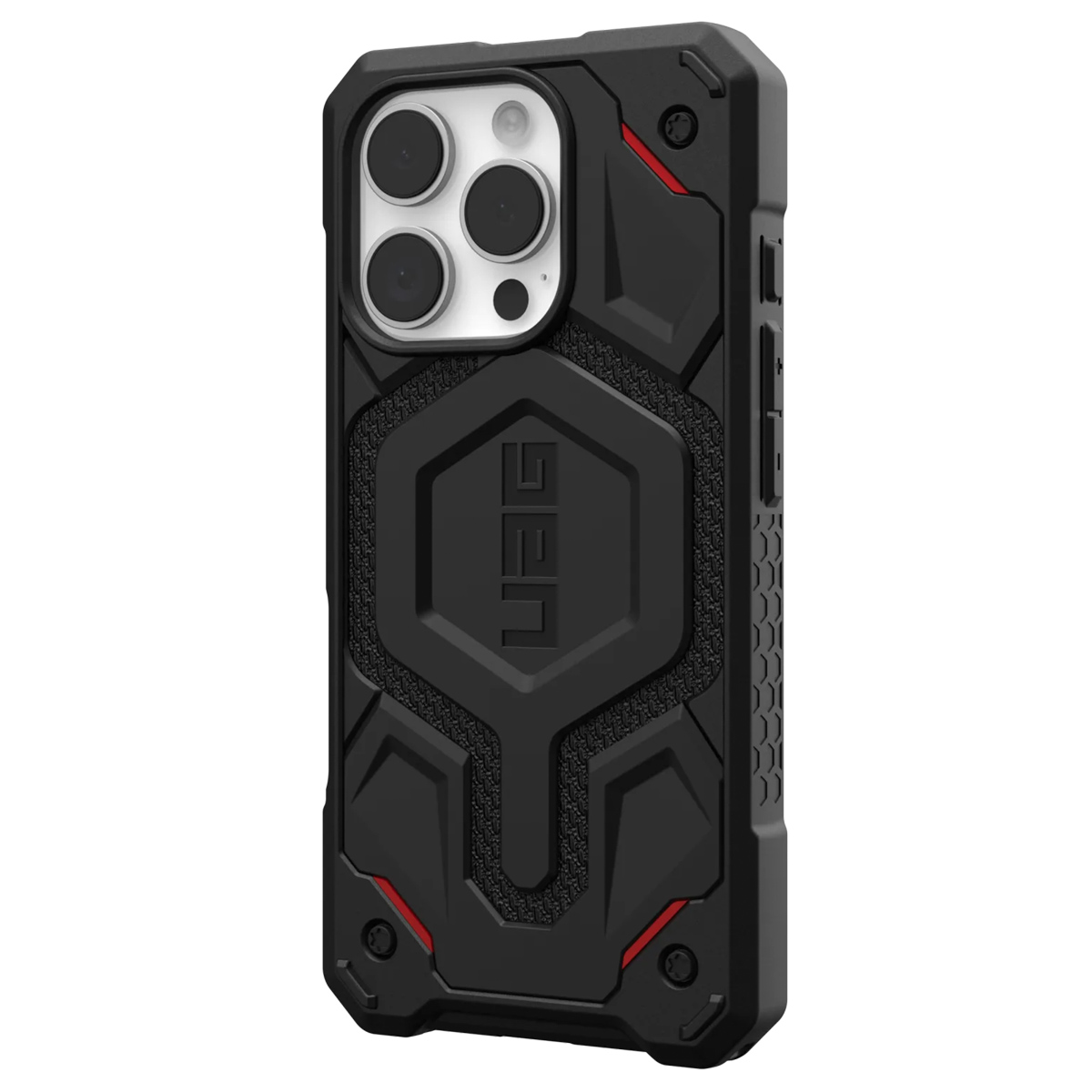 UAG Monarch Pro Backcover Apple iPhone 16 Pro - Kevlar Black - Afbeelding 2