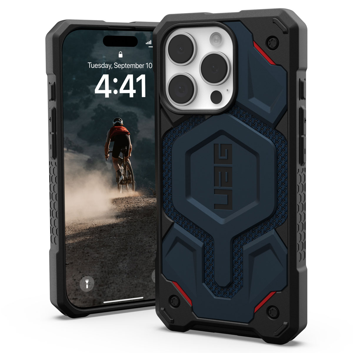 UAG Monarch Pro Backcover Apple iPhone 16 Pro – Kevlar Mallard