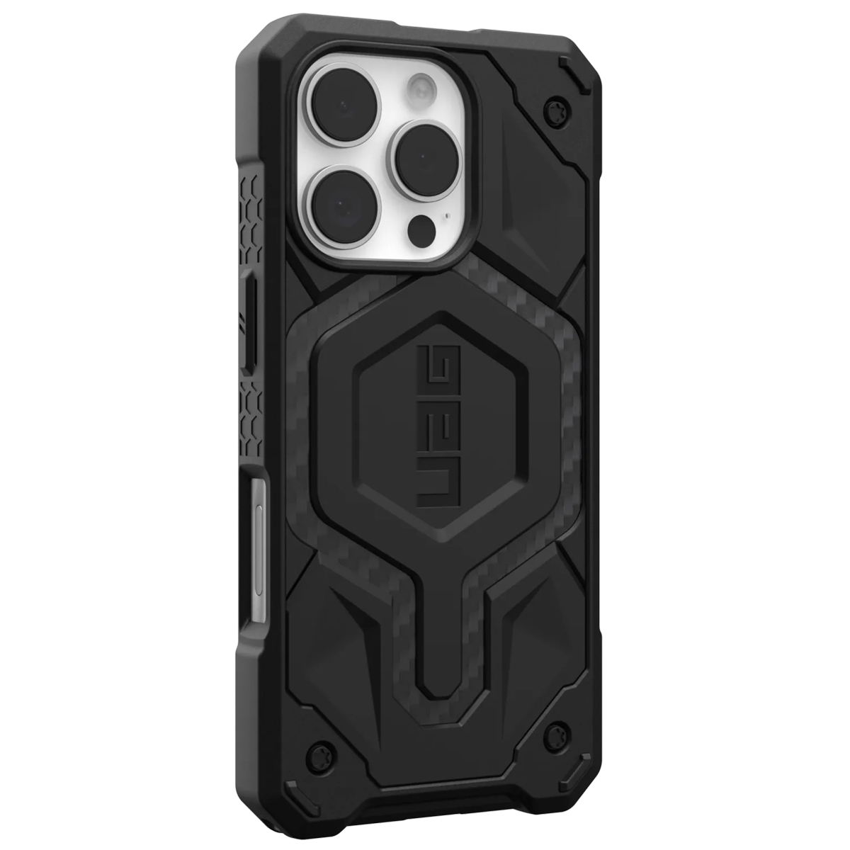 UAG Monarch Pro Backcover Apple iPhone 16 Pro - Carbon Fiber - Afbeelding 7