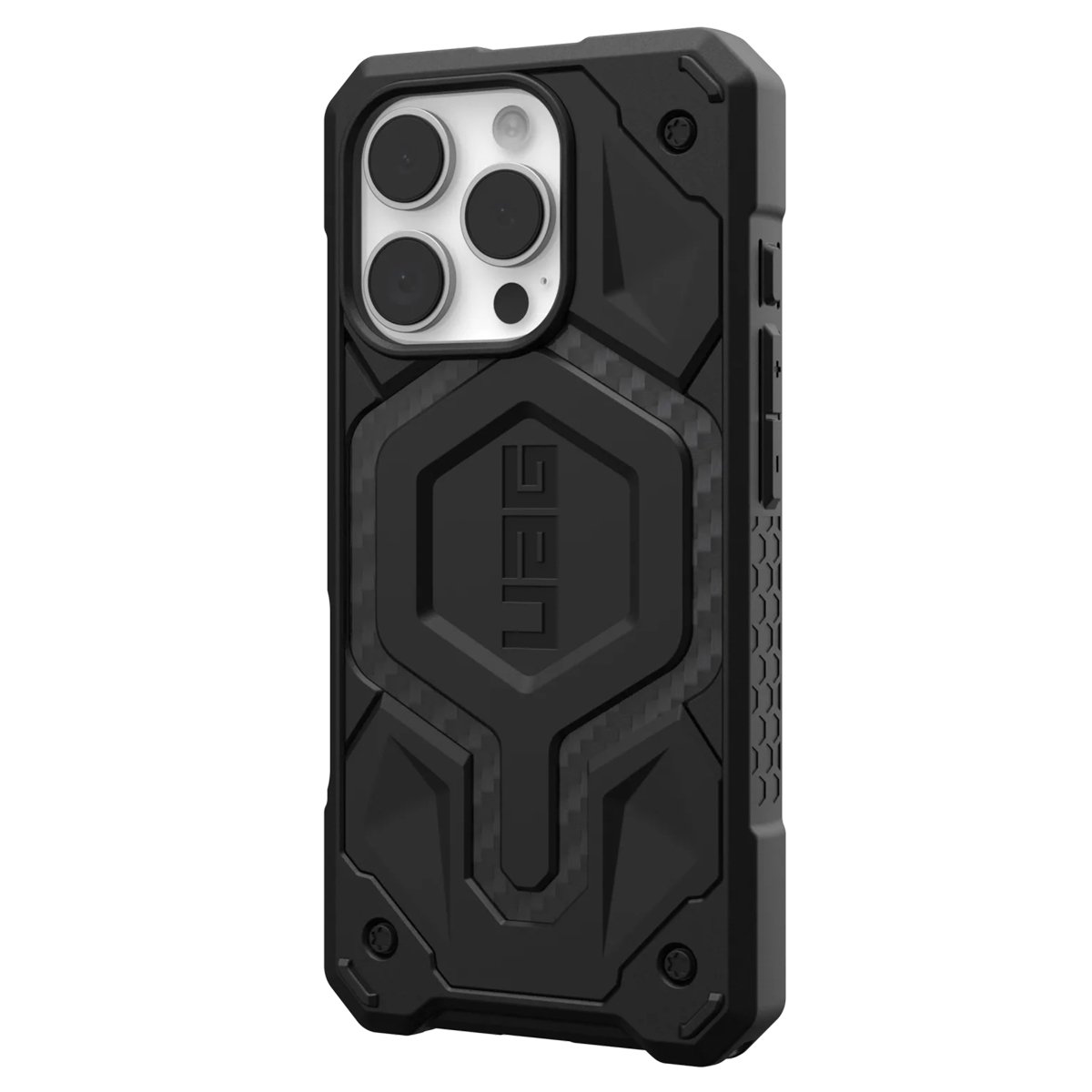 UAG Monarch Pro Backcover Apple iPhone 16 Pro - Carbon Fiber - Afbeelding 2